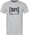 Super.natural M Logo Tee Grau | Herren Kurzarm-Shirt