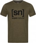 Super.natural M Logo Tee Grün / Oliv | Herren Kurzarm-Shirt