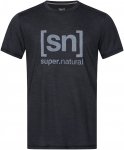Super.natural M Logo Tee Schwarz | Herren Kurzarm-Shirt