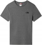 The North Face M S/S Simple Dome Tee Grau | Herren T-Shirt