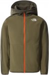 The North Face Youth Glacier Full Zip Hoodie Oliv | Größe XL |  Fleece-Pullove