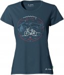 Vaude Womens Cyclist T-shirt V Blau | Größe 42 | Damen Kurzarm-Shirt