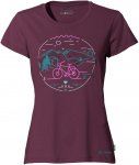 Vaude Womens Cyclist T-shirt V Lila | Größe 44 | Damen Kurzarm-Shirt
