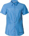 Vaude Womens Tacun Shirt Ii Kariert / Blau | Größe 40 | Damen Kurzarm-Blusen