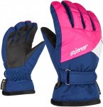 Ziener Girls Lara Gtx® Glove Blau / Pink | Größe 7 | Mädchen Accessoires