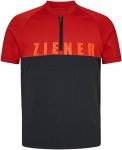 Ziener Junior Nielson Colorblock / Rot / Schwarz | Größe 128 | Kinder Kurzarm-