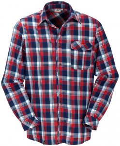 Maul - Graubünden - Herren Hemd - rot/navy-S