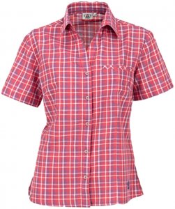 Maul - Sandnes - Damen Outdoor Bluse - rosa/blau-38/M