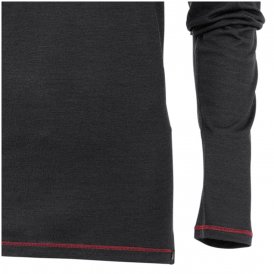 Maul - Sheep Merino Herren Longshirt Shirt Funktionsshirt - schwarz-S