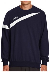 Mitre Polarize Football Sweatshirt Jumper Top - navy weiß - Gr. S