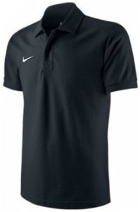 NIKE TS BOYS CORE - Jungen Polo Shirt - schwarz - XS