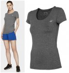4F - Damen Fitness T-Shirt - grau 34/XS
