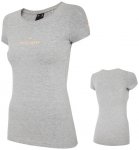 4F - Damen T-Shirt Casual Baumwollshirt Sportshirt, grau 42/XL