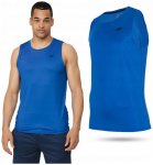 4F - Herren ärmelloses T-Shirt Sportshirt Muskelshirt, blau S