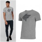 4F - Herren T-Shirt Baumwolle - grau
