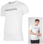 4F - Herren T-Shirt Baumwolle mit Print - weiß S
