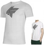 4F - Herren T-Shirt Baumwolle TSM010, weiß S