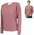 4F - leichtes Damen YOGA Sweatshirt Top Longshirt, rose 34/XS