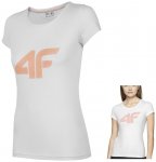 4F- Logo Damen T-Shirt Casual Shirt, weiß 40/L