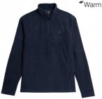 4F warm - Kinder thermoaktive Fleece Zip Pullover Longshirt, navy 152