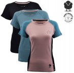 CANADA NORTH - 100% Merino Damen T-Shirt CHILCOTIN - mulesing frei lila 42/XL