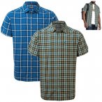 Craghoppers - Outdoor kurzarm Hemd im Karodesign - Menlo Shirt L blau