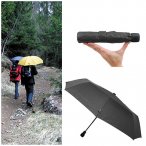 EuroSCHIRM - Göbel - Regenschirm Wanderschirm - light trek automatik, schwarz 