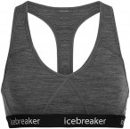 Icebreaker - Damen Sprite Racerback Bra Gritstone HTHR, grau
