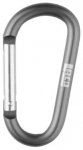 LACD - Zubehörkarabiner aus Aluminium - Schnappverschluss - 4,0 cm, grau 