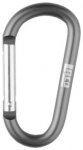 LACD - Zubehörkarabiner aus Aluminium - Schnappverschluss - 5,5 cm, grau 