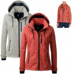 LPO - 3 Lagen Softshell Stretch Jacke Fleecefutter mit Kapuze Padma