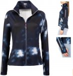 LPO - funktionelle, atmungsaktive Stretch Fitnessjacke Yasmin, navy
