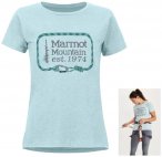 Marmot Wm's Ascender Tee Short Sleeve Damen T-Shirt, hellblau 34/XS