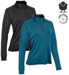 Maul - Brentenkopf Merino Damen Half Zip Wollshirt mit langen Ärmeln blau 44/XX