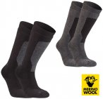 MERINOWOOL - dicke Seger Alpine Plus Protection Socken - 91% Merino XL schwarz