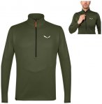 Salewa - Herren Puez Polarlite Halfzip Fleece 2nd Layer, grün XL