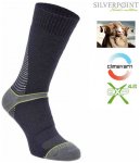 Silverpoint - On The Move Boot Sock - Merino Socken - navy grün XL