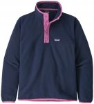 Patagonia Girls Micro D Snap-T Pullover New Navy (