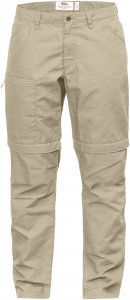 "Fjäll Räven High Coast Trousers Zip-Off W - Limestone - 34"