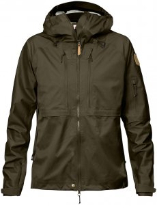 "Fjäll Räven Keb Eco-Shell Jacket W - Dark Olive - XS" - dark olive