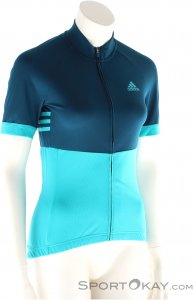 adidas Response Team Jersey Damen Bikeshirt-Blau-L