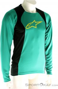 Alpinestars Drop 2 L/S Jersey Herren Bikeshirt-Türkis-M