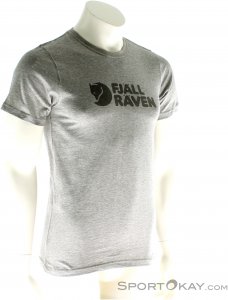 Fjällräven Logo T-Shirt Herren Freizeitshirt-Grau-S