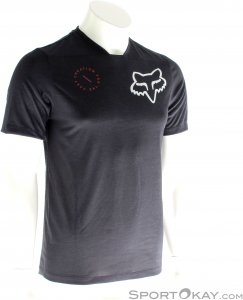 Fox Indicator SS Asym Jersey Herren Bikeshirt-Schwarz-L
