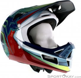 Fox Rampage Pro Carbon Kustom MIPS Downhill Helm-Blau-M