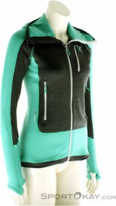 Haglöfs Serac Hood Jacket Damen Tourensweater-Grün-M