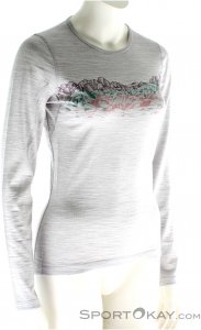 Icebreaker Oasis LS Crew Damen Funktionsshirt-Grau-M