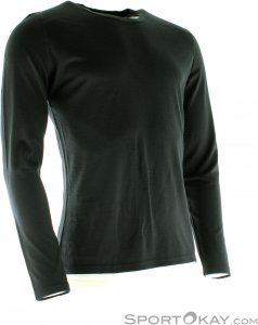 Icebreaker Oasis LS Crewe Herren T-Shirt-Schwarz-XXL