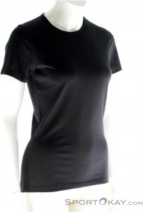 Icebreaker Oasis SS Crewe Damen Funktionsshirt-Schwarz-L