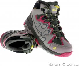 Jack Wolfskin MTN Attack 2 Texapore Mid Kinder Wanderschuhe-Pink-Rosa-37